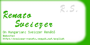 renato sveiczer business card